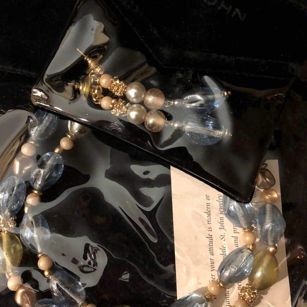 St. John Necklace and Earrings - Picture 4 of 7